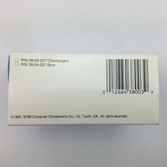 SRW Micro/5 3.5" Disk Diskette ComPak Case Set 3 Blue Plastic Cover Spine Label - Picture 5 of 12